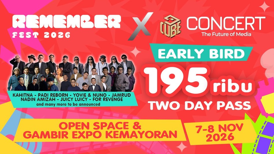 Remember Fest x Cube Concert Buka Peluang Baru bagi UMKM, Ekonomi Kreatif Ikut Bergeliat